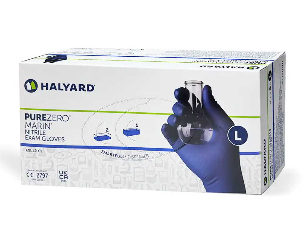 HALYARD Purezero Marin Nitrile Exam Gloves/ 퓨어제로 마린 니트릴 글러브
